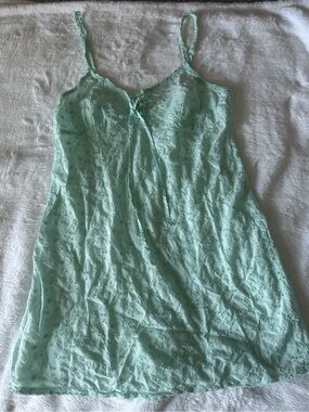 Taleen Mint Eyelet Nightgown